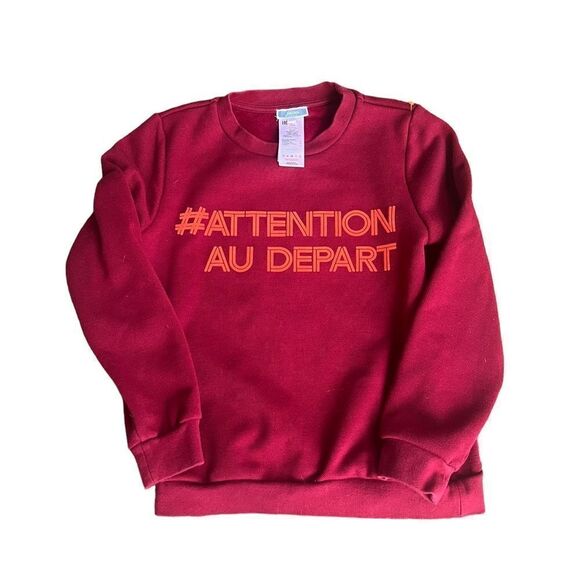 Jacadi Paris Attention Au Depart Crewneck Sweatshirt 10 - Picture 1 of 3